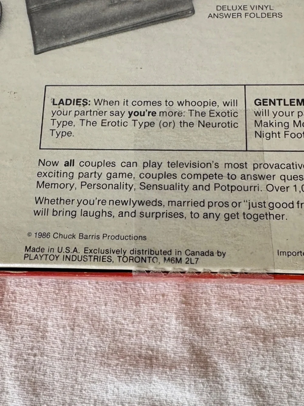 Pressman vintage newlywed